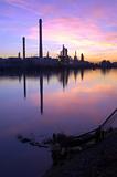 Oil Refinery Sunset