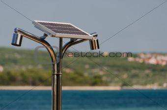 Solar, hot water shower on the seaside 8