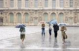 Heavy Rain at the Louvre