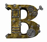 steampunk letter b