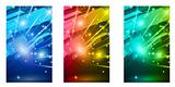 Abstract Glow of lights for Business Flyers