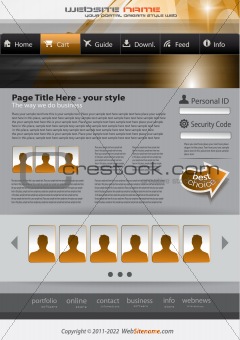 Hitech Style business website template 