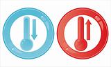glossy thermometers signs