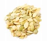 pumpkin seeds isolated on a white