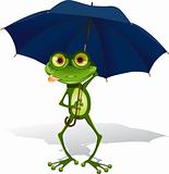 frog and umbrella