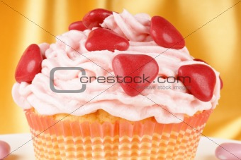 Fancy Valentine's Day cupcake