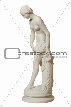 gypsum statue of a woman