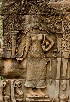 Smiling faces in the Temple of Bayon