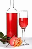 pink wine rose