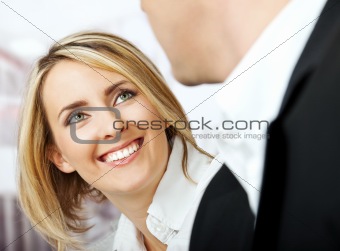 smiling businesswoman
