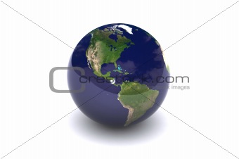 Earth Globe USA
