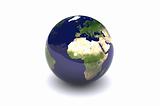 Earth Globe  Europe