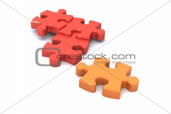 Teamwork Jigsaw Concept