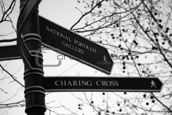 Street Sign, National Portrait Gallery