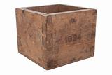 Old empty wooden box