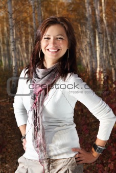 Young attractive smiling girl 