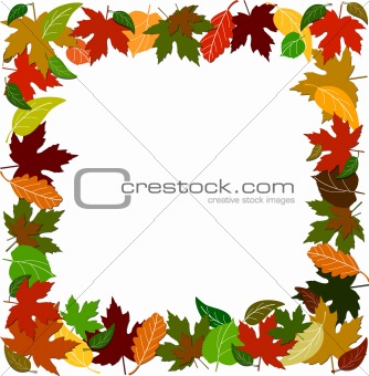 Colorful Leaf Border