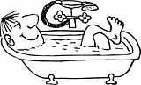 Man in the bath