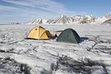 Tents on the glacier - Arctic expedition, Spitsbergen