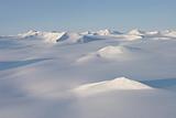 Arctic mountain landscape - mountains, glaciers, sea, ice