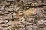 Limestone wall.