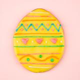 Easter egg sugar cookie.