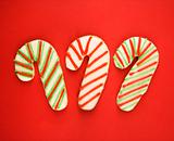 Candy cane cookies.