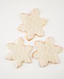 Snowflake cookies.