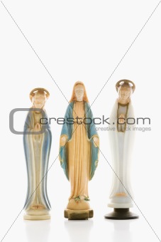 Religious figurines.
