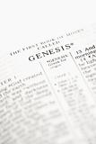 Bible open to Genesis.