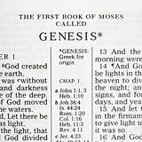 Holy Bible Genesis.