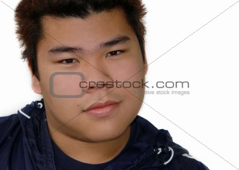 Asian teenage boy