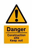 Construction Site Warning Sign