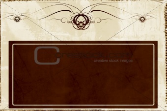 Grunge border and background