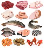 Meat, fish and seafood