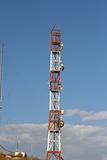 communication tower with antenas