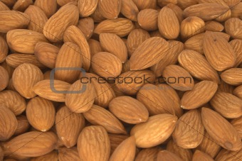 Lot of almonds