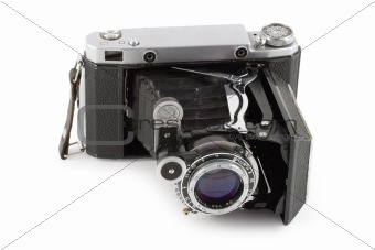 Old folding camera