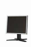 Computer LCD monitor isolated on white background