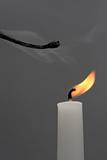 flaming candle