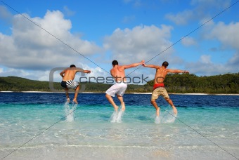 Happy People Jumping