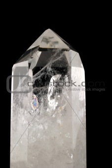 Quartz Crystal - black background