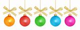 Christmas Ball Series / isolated / with clipping path