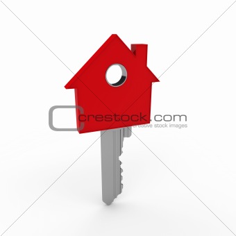 3d home key red