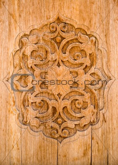 art of wood carving. 