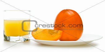 fruit juicy persimmons 