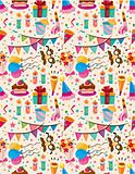 seamless birthday pattern
