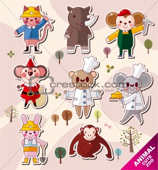 cartoon animal icons