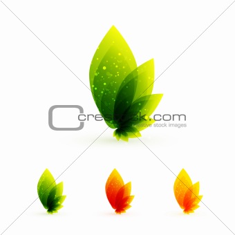 Abstract leaf design