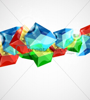 Abstract cube design